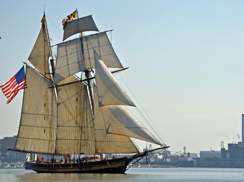 The Pride of Baltimore 8.5 inch - European Ships in Bottles & Detailed Ship  In a Bottle Models