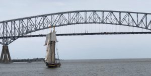 PRIDE II returning to Baltimore under sail