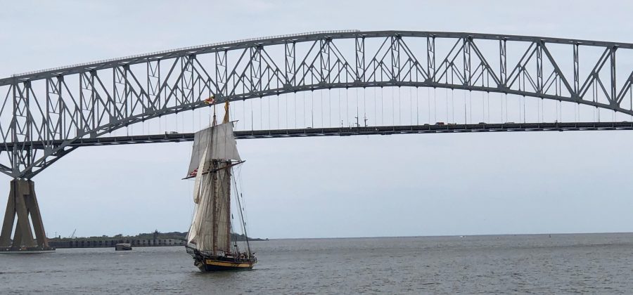 PRIDE II returning to Baltimore under sail