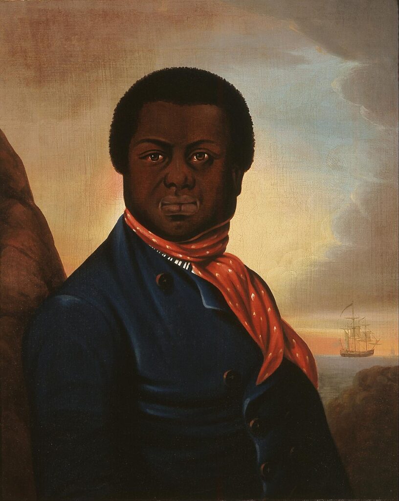 Portrait of a Black sailor, anonymous,c.1800, public domain.