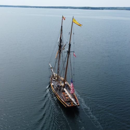 Pride II departure from Lunenburg, credit Colin Campbell